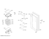 Схема №1 KSG46V20NE с изображением Дверь для холодильной камеры Bosch 00243877