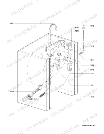 Схема №1 SLAT с изображением Холдер для стиральной машины Whirlpool 481240118587