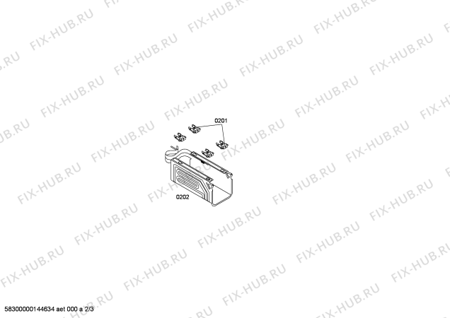 Схема №2 3FUB1010 с изображением Дверь для холодильной камеры Bosch 00246648