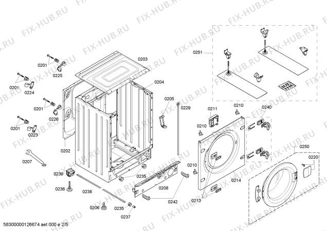 Схема №2 W5440X0GB NEFF с изображением Панель управления для стиральной машины Bosch 00667277