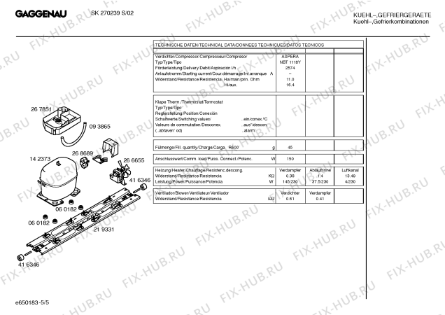 Схема №2 SK270239S с изображением Панель управления для холодильной камеры Bosch 00217030