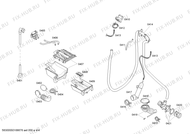 Схема №2 WM12P2C00W iQ300 7.5kg с изображением Ручка для стиралки Siemens 00657372