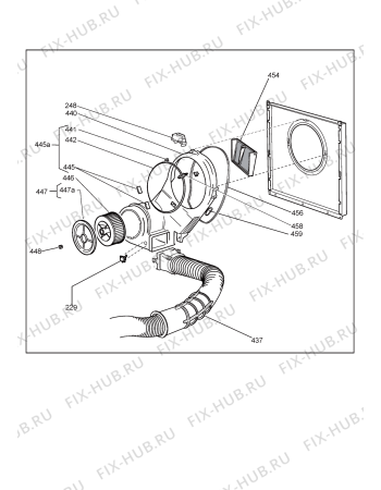 Схема №1 0312 44A 15100-44AW с изображением Декоративная панель для сушильной машины Whirlpool 480112100002
