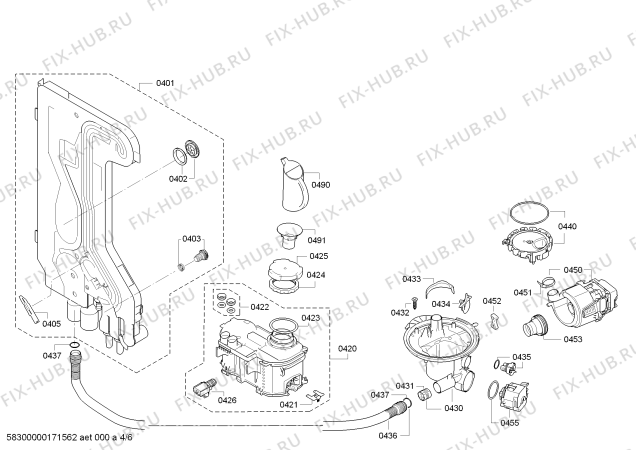 Схема №2 BM5221EG BM5221EG; A+ enerji sinifi с изображением Ручка выбора программ для посудомоечной машины Bosch 00630518