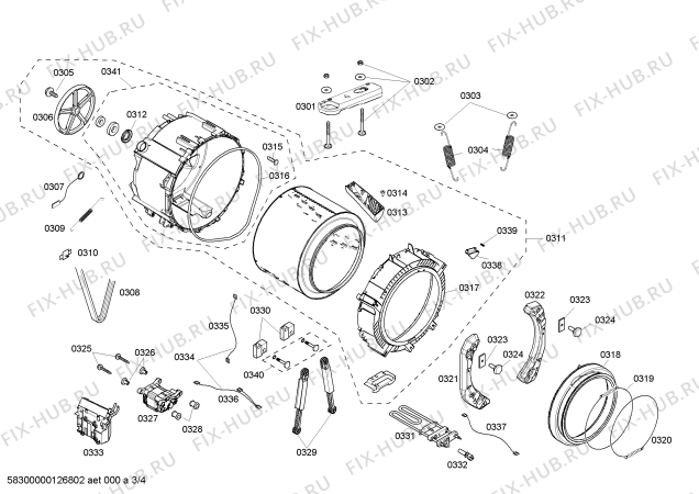 Схема №2 WFMC4301UC Nexxt DLX Series с изображением Кабель для стиралки Bosch 00421592