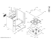 Схема №3 HGG323163R с изображением Панель управления для плиты (духовки) Bosch 00743568