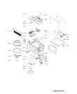 Схема №1 AMW 734/IX с изображением Дисплей для свч печи Whirlpool 481010768990