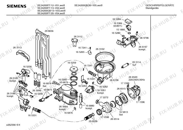 Схема №2 SE24200GB с изображением Передняя панель для посудомойки Siemens 00351691