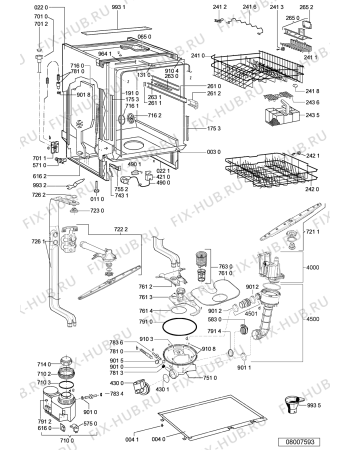 Схема №2 ADG62301IX (F091618) с изображением Инструкция по эксплуатации для посудомоечной машины Indesit C00349391