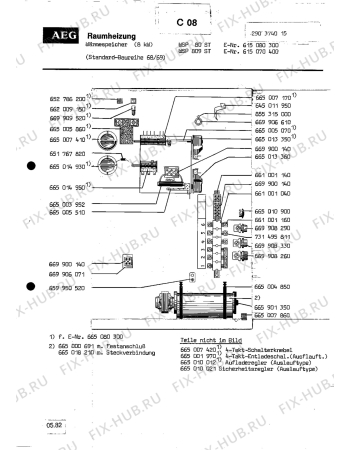 Взрыв-схема посудомоечной машины Aeg WAERMESP WSP 809 - Схема узла Section1