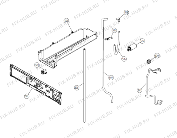 Взрыв-схема стиральной машины Asko T712C AU   -Titanium (336840, TD25.2) - Схема узла 05