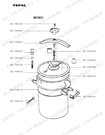 Схема №1 801831 с изображением Сотейника Tefal SS-796001