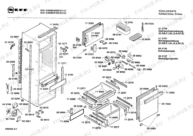 Схема №2 K4680X0 KI32 с изображением Клапан для холодильной камеры Bosch 00119461