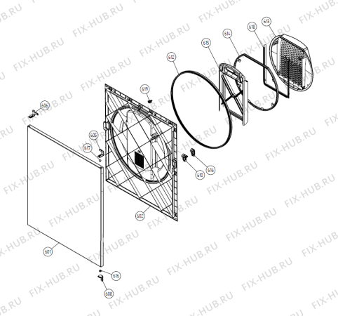 Схема №1 T793 vent. CE   -White (336991, TD60.3) с изображением Декоративная панель для стиралки Gorenje 267774