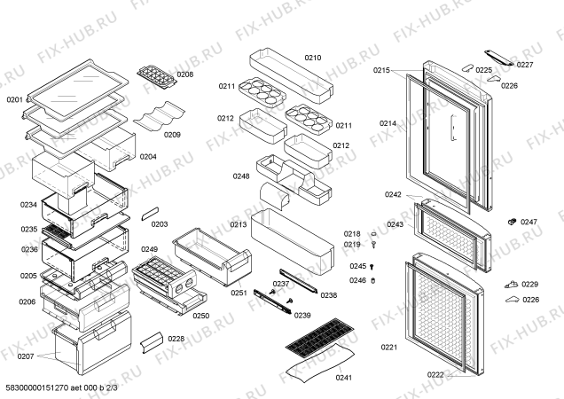 Схема №1 KKF28956TI с изображением Дверь для холодильника Bosch 00710094