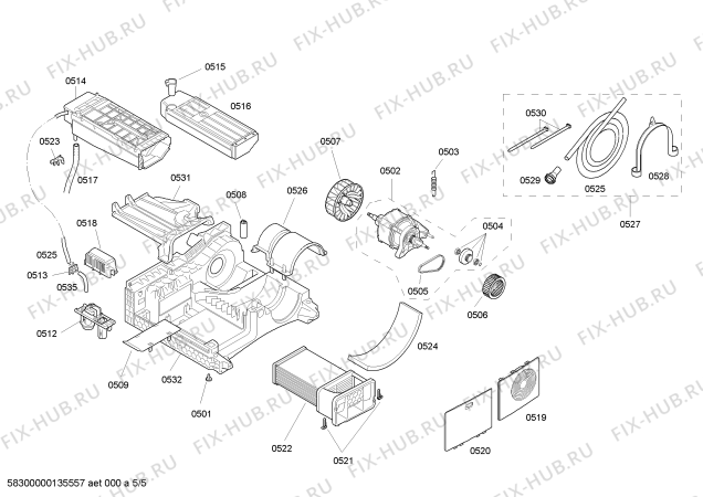 Схема №4 WT44E301 с изображением Панель управления для сушилки Siemens 00449992