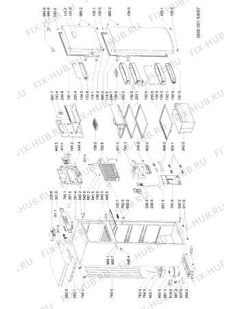 Схема №1 ARC4100 (F090348) с изображением Наставление для холодильника Indesit C00346103