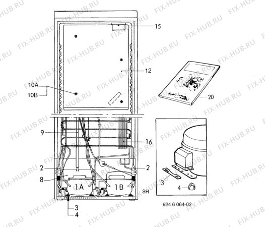 Взрыв-схема холодильника Zanker KGK391 - Схема узла C10 Cold, users manual