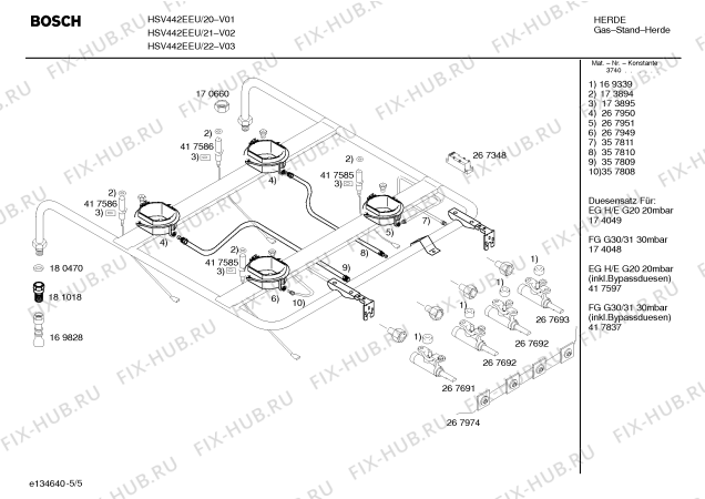 Схема №2 HSV442GBY Bosch с изображением Кабель для духового шкафа Bosch 00488944