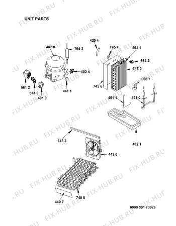 Схема №4 KSN 4051/A с изображением Крышка для холодильной камеры Whirlpool 481246228862