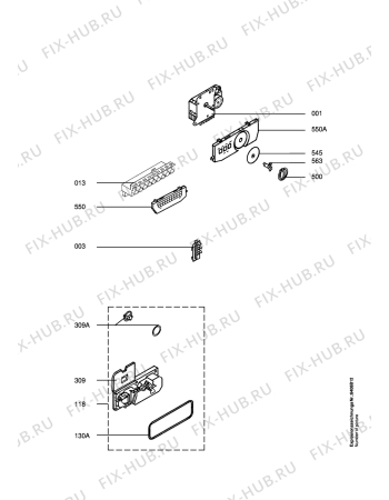 Взрыв-схема посудомоечной машины Arthur Martin ASF670W - Схема узла Electrical equipment