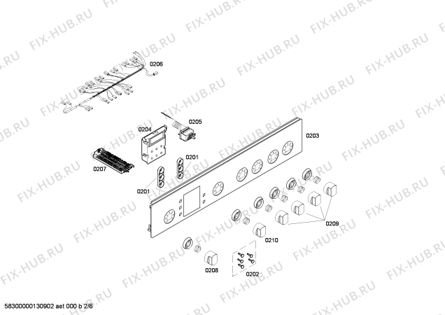 Схема №5 HM744506N с изображением Столешница для плиты (духовки) Siemens 00243706