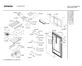 Схема №2 KS36U621NE с изображением Дверь для холодильника Siemens 00240804