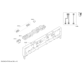 Схема №4 S51E50X7EU с изображением Передняя панель для посудомоечной машины Bosch 00705385