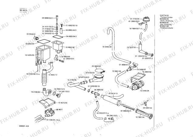 Схема №3 WV6010 SIWAMAT 601 с изображением Подшипник для стиралки Siemens 00107115