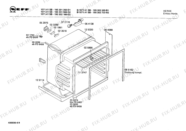 Схема №2 195301777 1031.11HCS с изображением Шина для духового шкафа Bosch 00113873