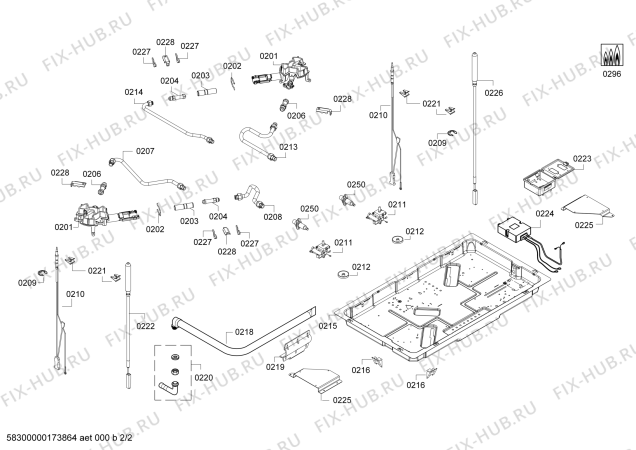 Схема №1 ER76F232MX с изображением Варочная панель для электропечи Siemens 00713036