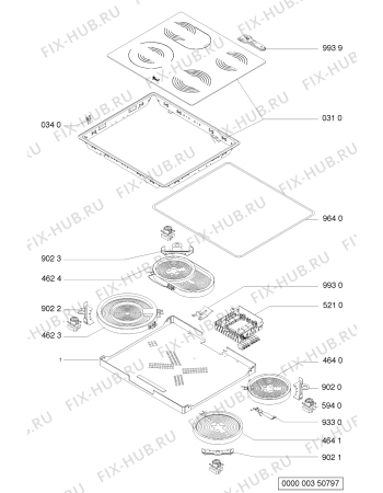 Схема №1 AKR 104/WH с изображением Втулка для электропечи Whirlpool 481944239156