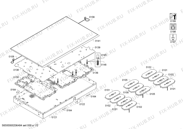 Схема №1 CIT367TMS с изображением Стеклокерамика для плиты (духовки) Bosch 00716940