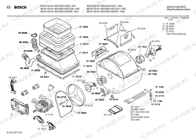 Схема №2 WOH6210SI, WOH6210 с изображением Панель для стиралки Bosch 00285661