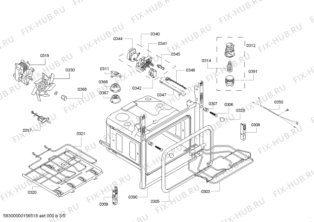 Взрыв-схема плиты (духовки) Bosch HBA74S450E Horno.BO.py.2d.b4.E3_CoT.pt_bsc.inx - Схема узла 03