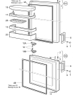 Схема №1 4040-4KG с изображением Ручка двери для холодильника Aeg 2056332030