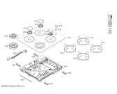 Схема №2 POH6B6B10I с изображением Рассекатель горелки для духового шкафа Bosch 10007004