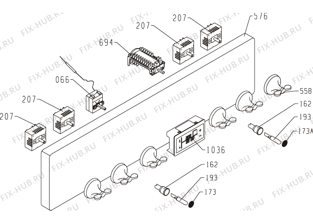 Схема №1 EC5302CB-NO (261275, E44T1-E44) с изображением Обшивка для плиты (духовки) Gorenje 262226