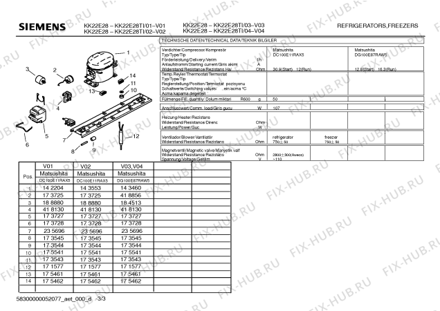 Схема №2 KK22E26TI с изображением Поднос для холодильника Siemens 00369603