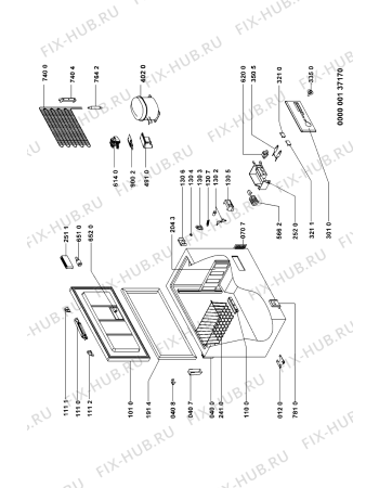 Схема №1 BDV 2807 A+ с изображением Дверь для холодильника Whirlpool 481241610577