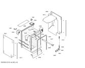 Схема №1 SRI55T26EU с изображением Передняя панель для посудомоечной машины Bosch 00664920