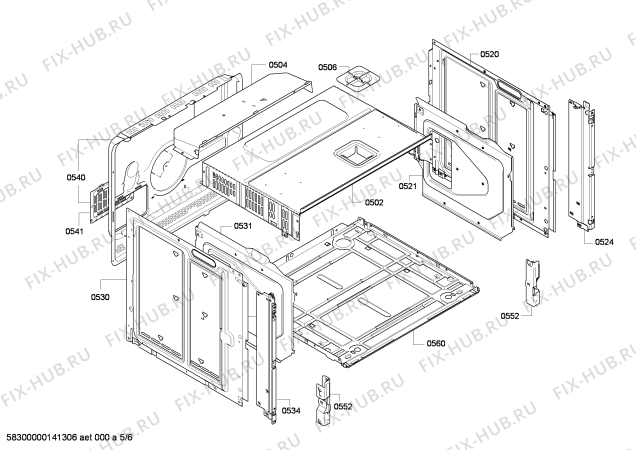 Схема №3 HB75LA560J с изображением Модуль управления для плиты (духовки) Siemens 00646085