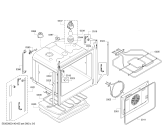 Схема №2 HBR21B350J с изображением Фронтальное стекло для электропечи Bosch 00683344