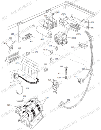 Схема №1 7005 AU   -White #1067005 (900002712, TD70A) с изображением Моторчик для стиральной машины Gorenje 441993