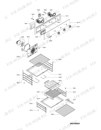 Схема №1 AKS 952 IX с изображением Панель для духового шкафа Whirlpool 481245350204