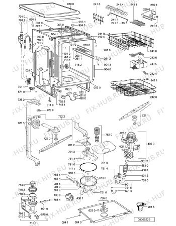 Схема №1 GSF Excellence/5 с изображением Ручка регулировки (кнопка) для посудомоечной машины Whirlpool 481241359172
