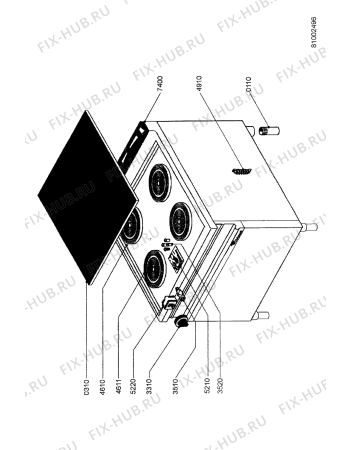 Схема №1 AGB 367/WP с изображением Микромодуль для плиты (духовки) Whirlpool 483286009242