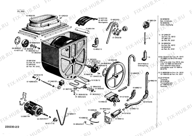 Схема №2 WV3900 SIWAMAT 390 с изображением Щелочная помпа для стиралки Siemens 00130469