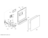 Схема №3 SGS55E28EU с изображением Передняя панель для электропосудомоечной машины Bosch 00661602