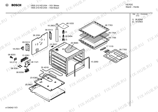 Схема №2 HSS210KEU с изображением Панель управления для духового шкафа Bosch 00356241